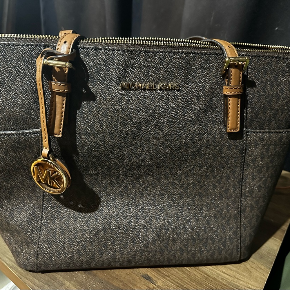 Michael Kors Dark Brown Signature Tote